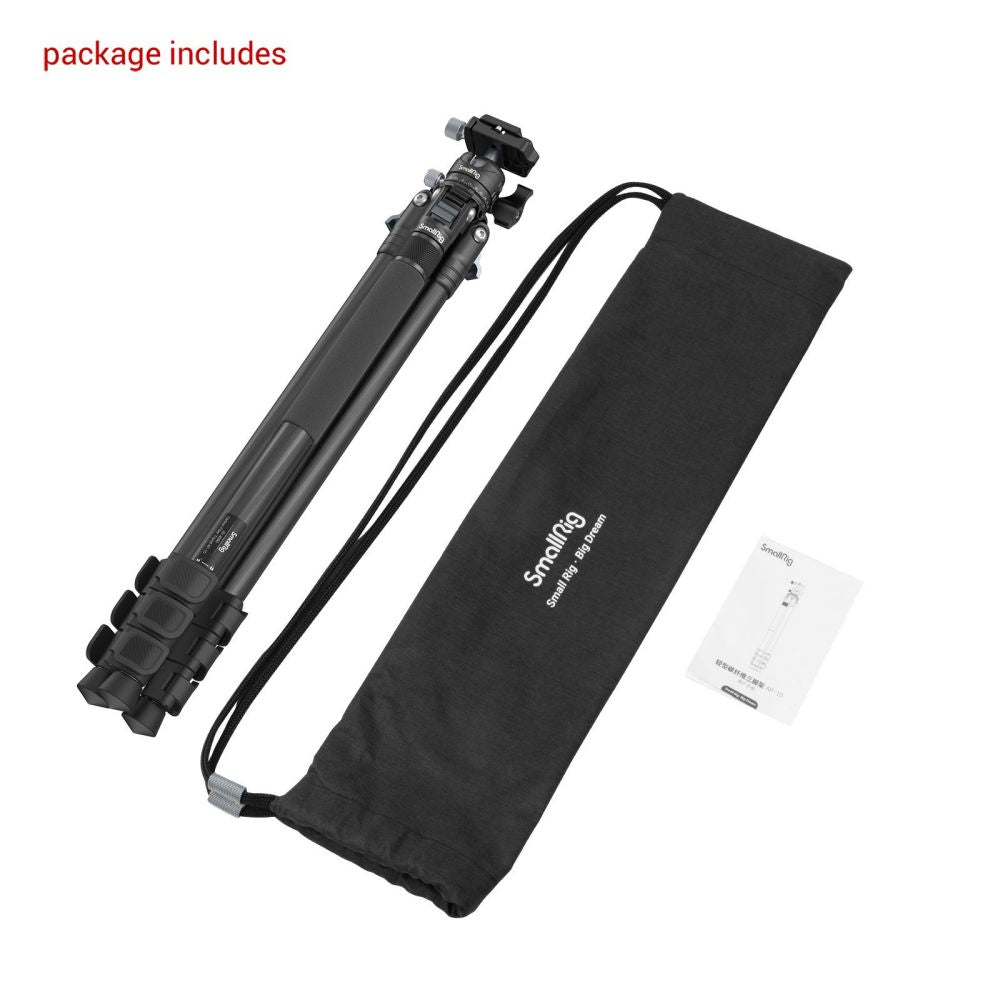 SmallRig Carbon Fiber Tripod AP-10 – Lightweight Travel Tripod with Monopod Functionality
