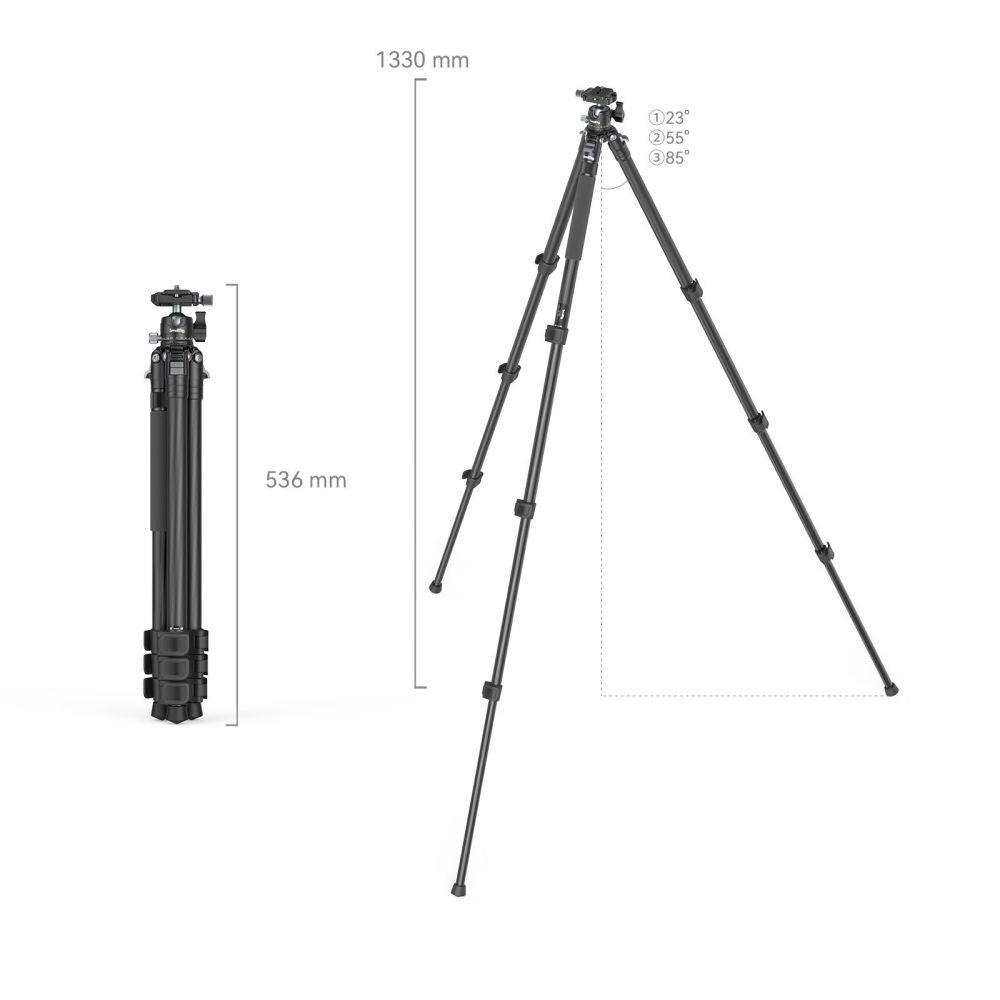 SmallRig Carbon Fiber Tripod AP-10 – Lightweight Travel Tripod with Monopod Functionality