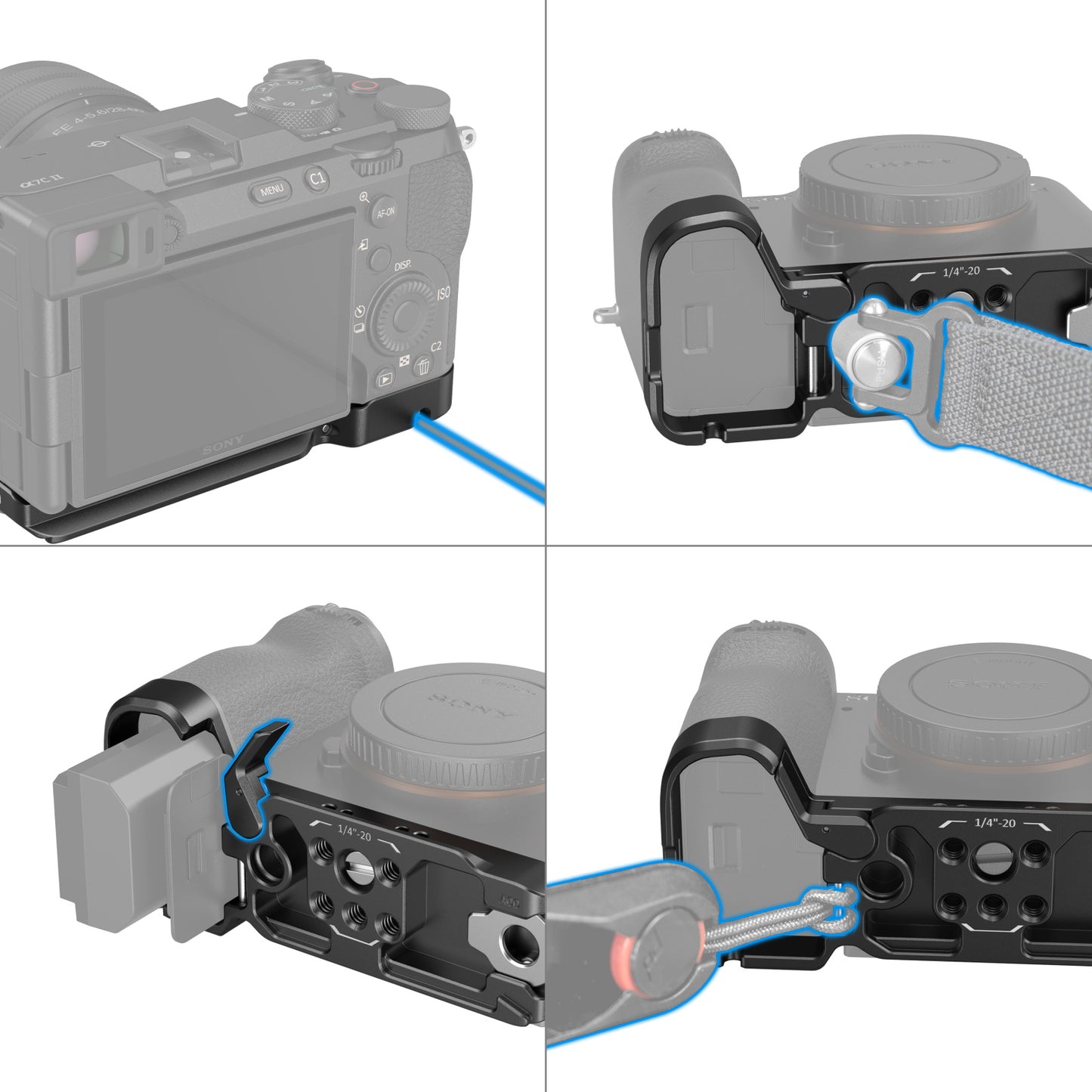 Bottom Mount Plate for Sony Alpha 7C II / Alpha 7CR
