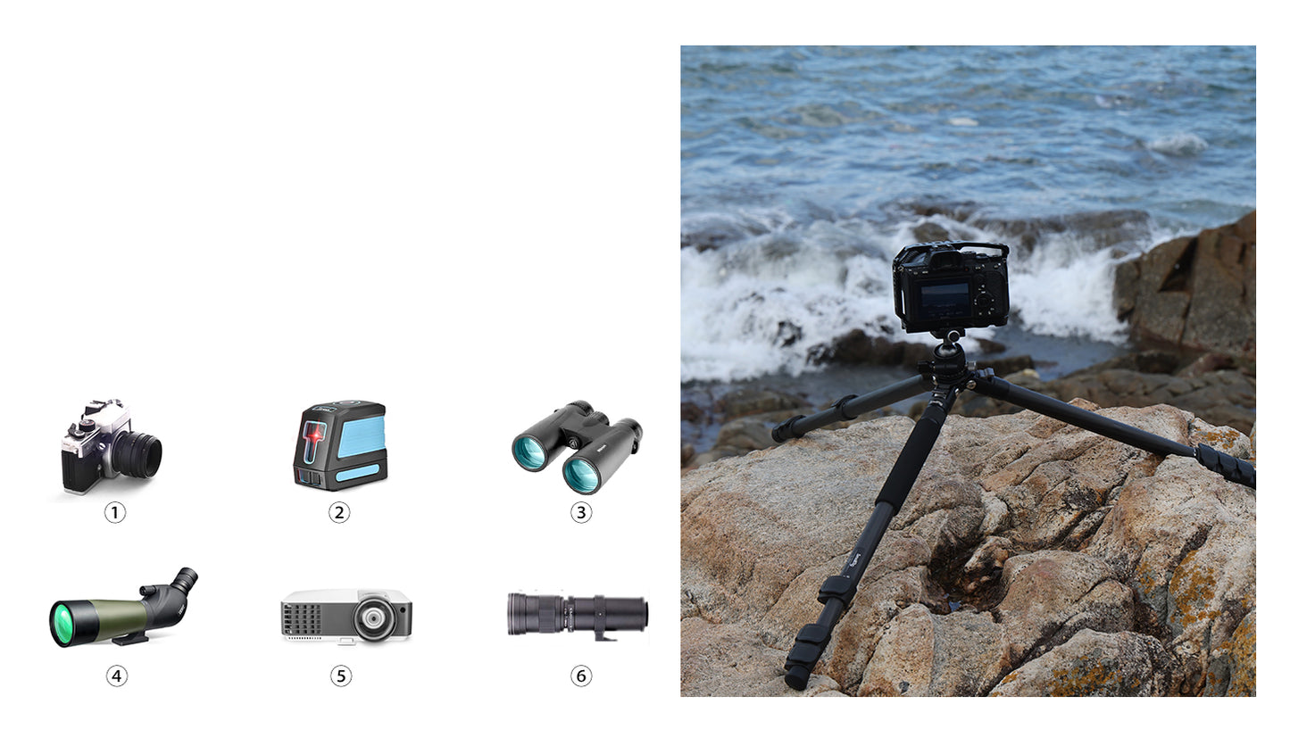 SmallRig Carbon Fiber Tripod AP-10 – Lightweight Travel Tripod with Monopod Functionality