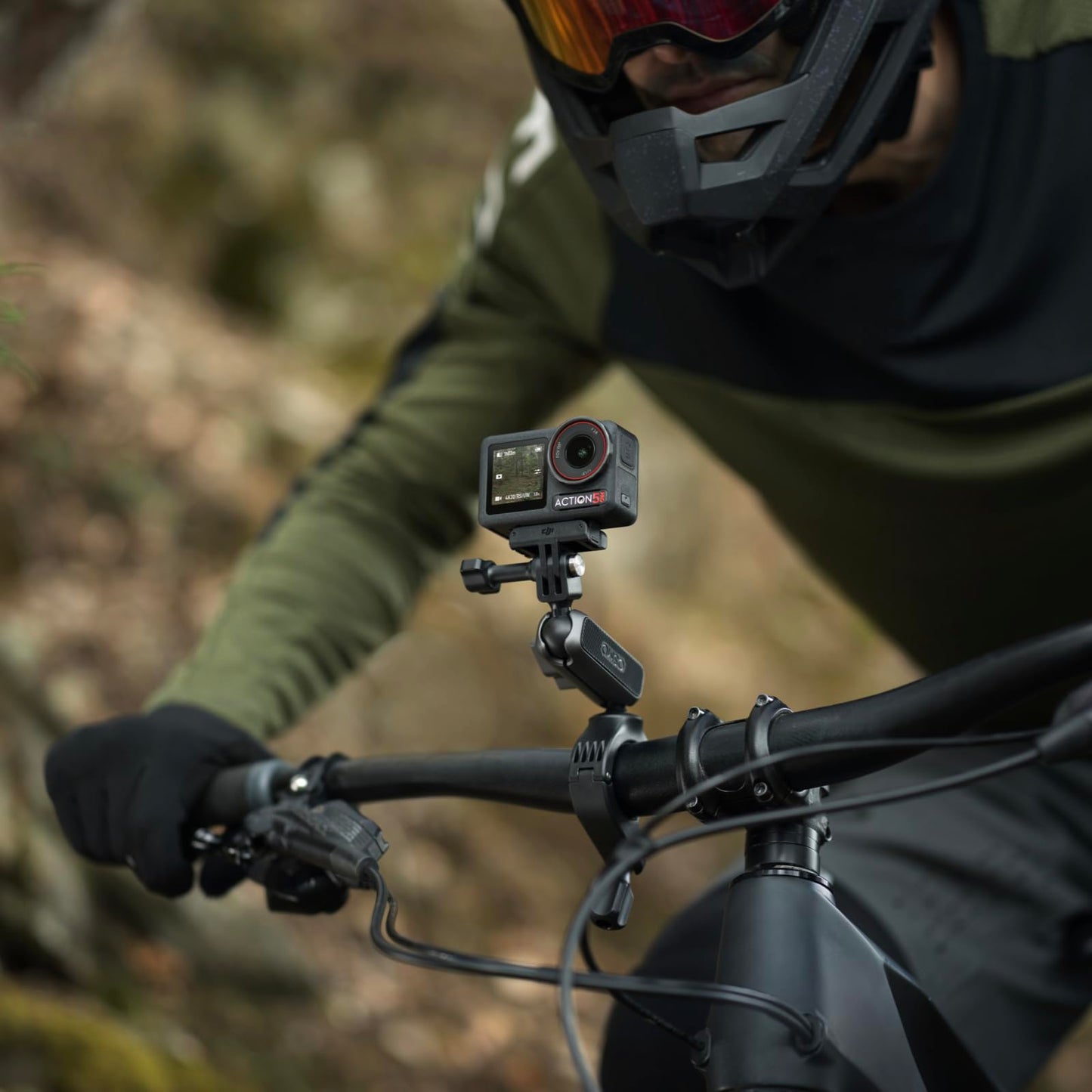 DJI Osmo Action 5 Pro Motorcycling/Mountain Cycling Combo, Action Camera 4K for Riders, 1/1.3" Sensor, 155º FOV, 4hrs Battery, Sports Data Recording, Chest Strap Mount for First-Person View