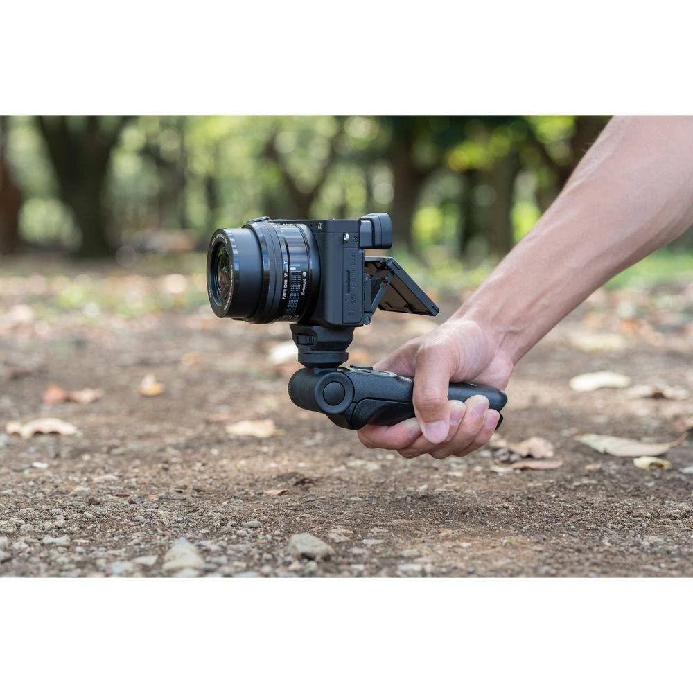 Sony GP-VPT2BT Handgrip (for Selfies and Vlogging, Can Also be Used As a Tripod, Compatible with Select Alpha and Cyber-Shot Cameras from Sony) Black