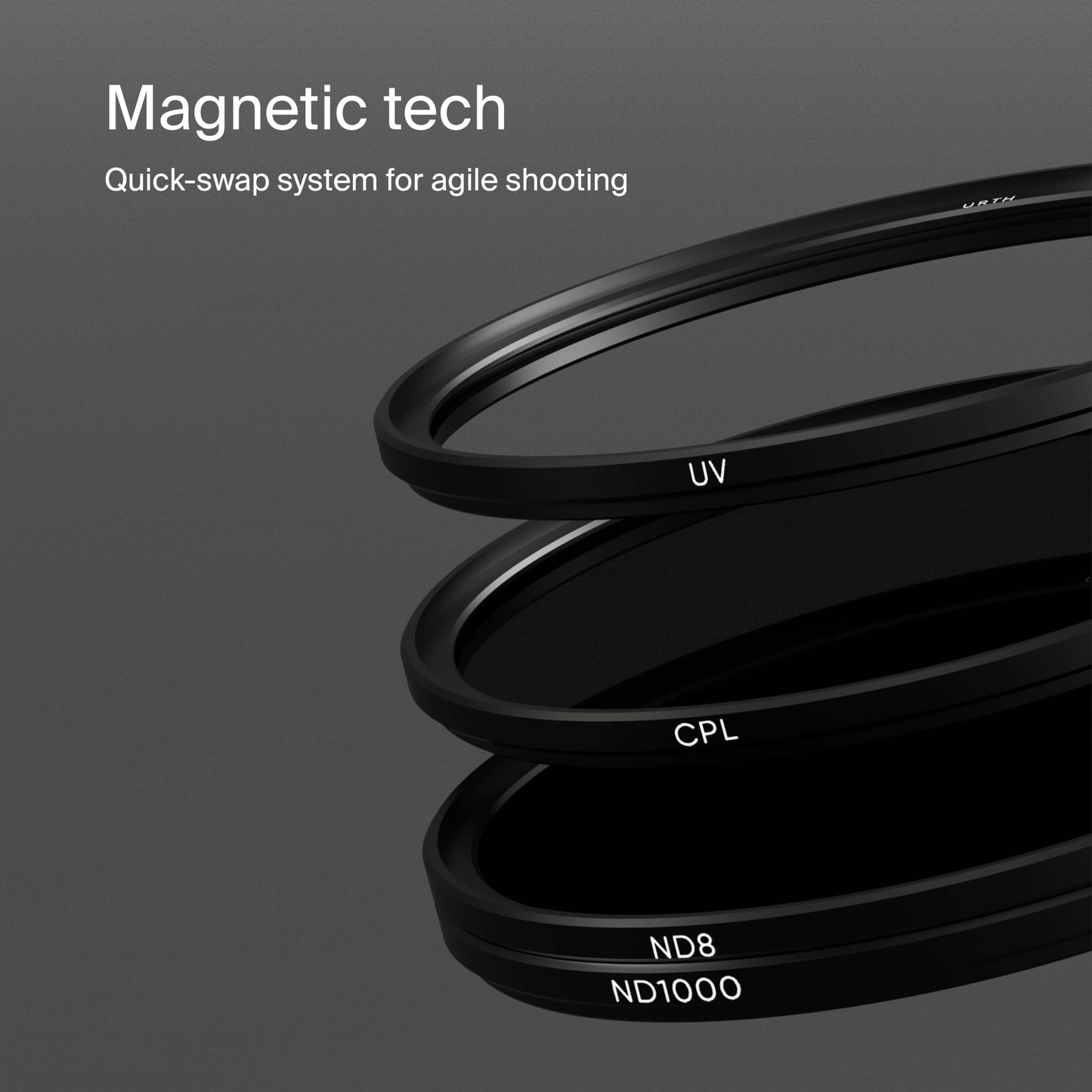 Urth 4-in-1 Magnetic Lens Filter Kit (Plus+) — UV, CPL, Neutral Density ND8, ND1000, Multi-Coated Optical Glass, Ultra-Slim Camera Lens Filters ***NOTE - PLEASE CHOOSE FILTER SIZE AFTER CLICKING THROUGH TO THE URTH AMAZON STORE