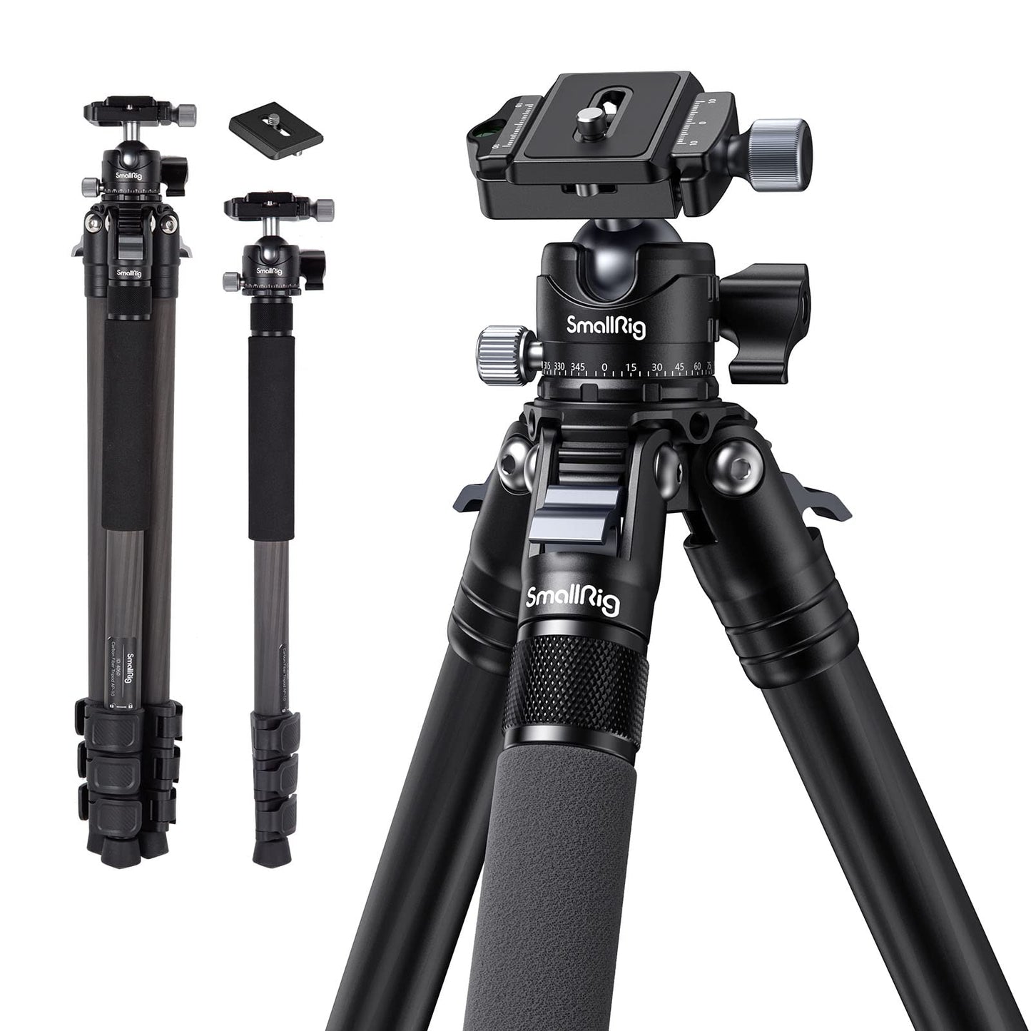 SmallRig Carbon Fiber Tripod AP-10 – Lightweight Travel Tripod with Monopod Functionality