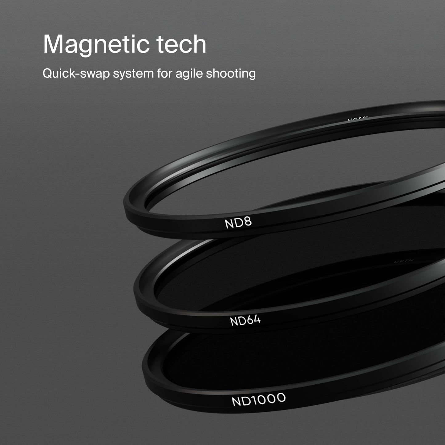 Urth 3-in-1 Magnetic Lens Filter Kit (Plus+) — Neutral Density ND8, ND64, ND1000, 20-Layer Nano-Coated, Ultra-Slim Camera Lens Filters ***NOTE - PLEASE CHOOSE FILTER SIZE AFTER CLICKING THROUGH TO THE URTH AMAZON STORE