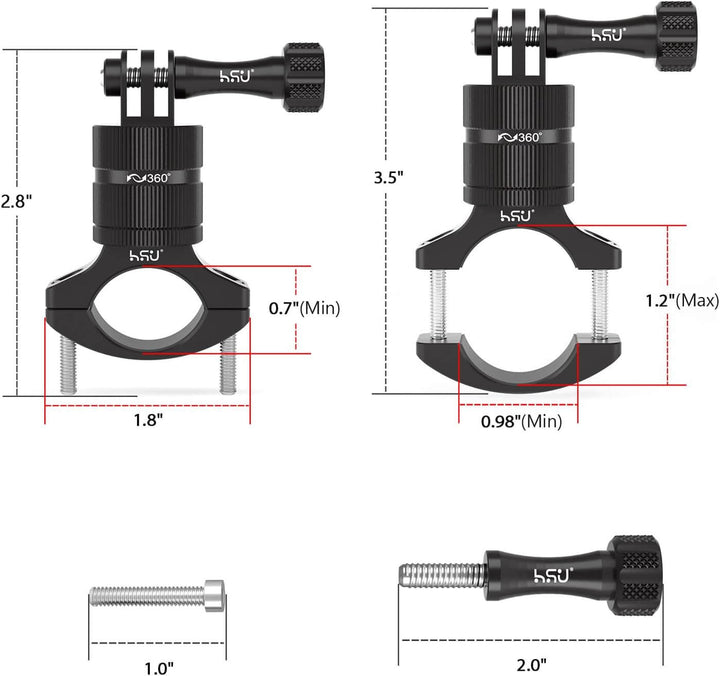 HSU Aluminum Mountain Bike Handlebar Mount for GoPro