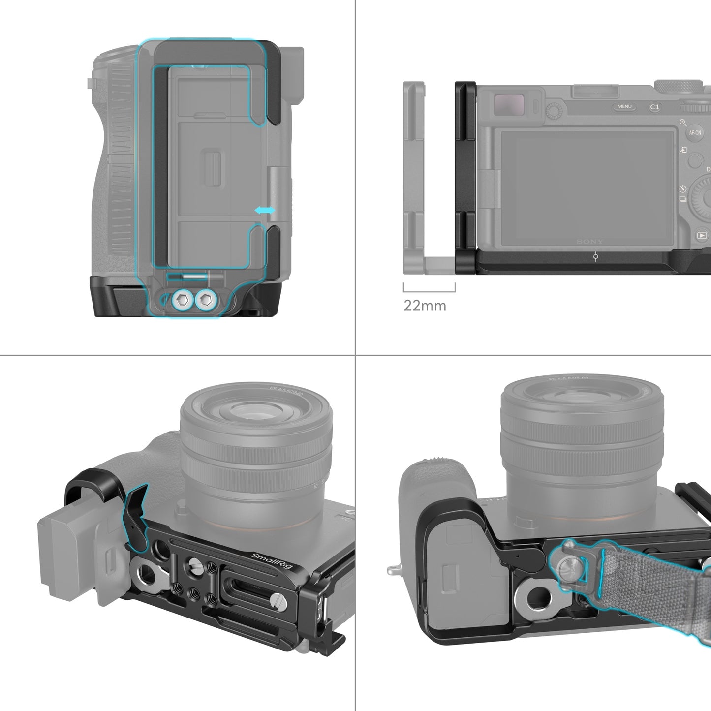 L-Bracket for Sony Alpha 7C II / Alpha 7CR