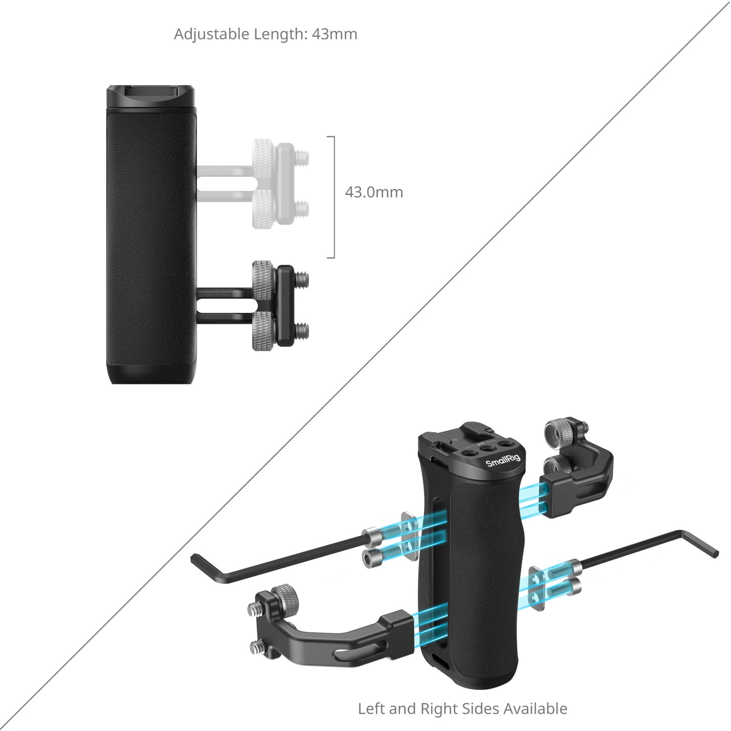 mini Side Handle with 1/4" -20 Screws