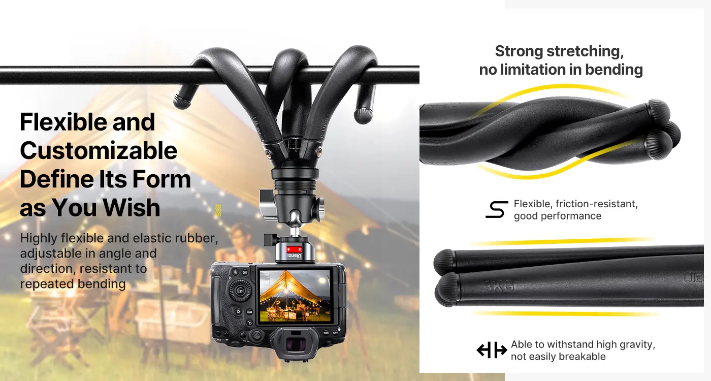 Ulanzi MT-68 CLAW Quick Release Flexible Tripod