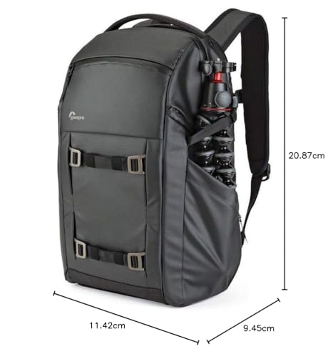 Lowepro FreeLine Camera Backpack 350 AW, Black, Versatile Daypack Designed for Travel, Photographers and Videographers, for DSLR, Mirrorless, Laptops, Bridge, CSC, Lenses and Travel Gear,