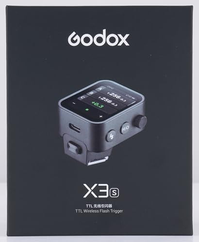 Godox X3-S TTL Wireless Flash Trigger for Sony Camera, 1/8000s HSS TTL TCM Function, Built-in Battery Touchscreen Flash Transmitter Compatible with Sony A7IV A7C A7M4 A7R A7RIII