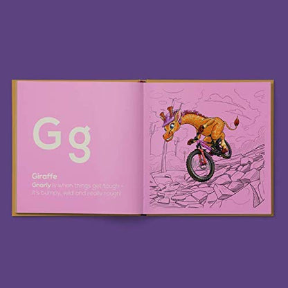 Shred Til Bed - The Mountain Bike Animal Alphabet by SHOTGUN - 52 Pages of MTB Stoke in a Premium Hardcover Book