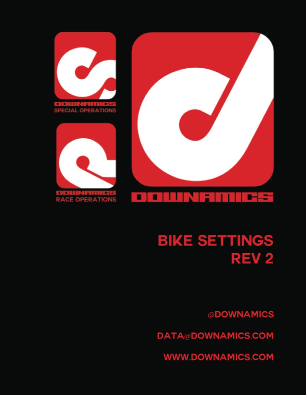 Downamics Mountain Bike Setup Logbook: Detailed logbook for recording bike settings