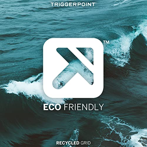 TriggerPoint Recycled Grid 1.0 Foam Roller, 33cm - Eco-Friendly EVA Muscle Roller with Distrodensity® Zones, Hollow Core, 80% Recycled Materials, 225kg Weight Limit for Muscle Recovery