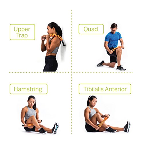 TriggerPoint STK Contour Handheld Massage Roller, 49.5 cm – Flexible Foam Stick for Targeted Muscle Recovery, Soreness Relief, and Improved Mobility for Better Post-Workout Performance