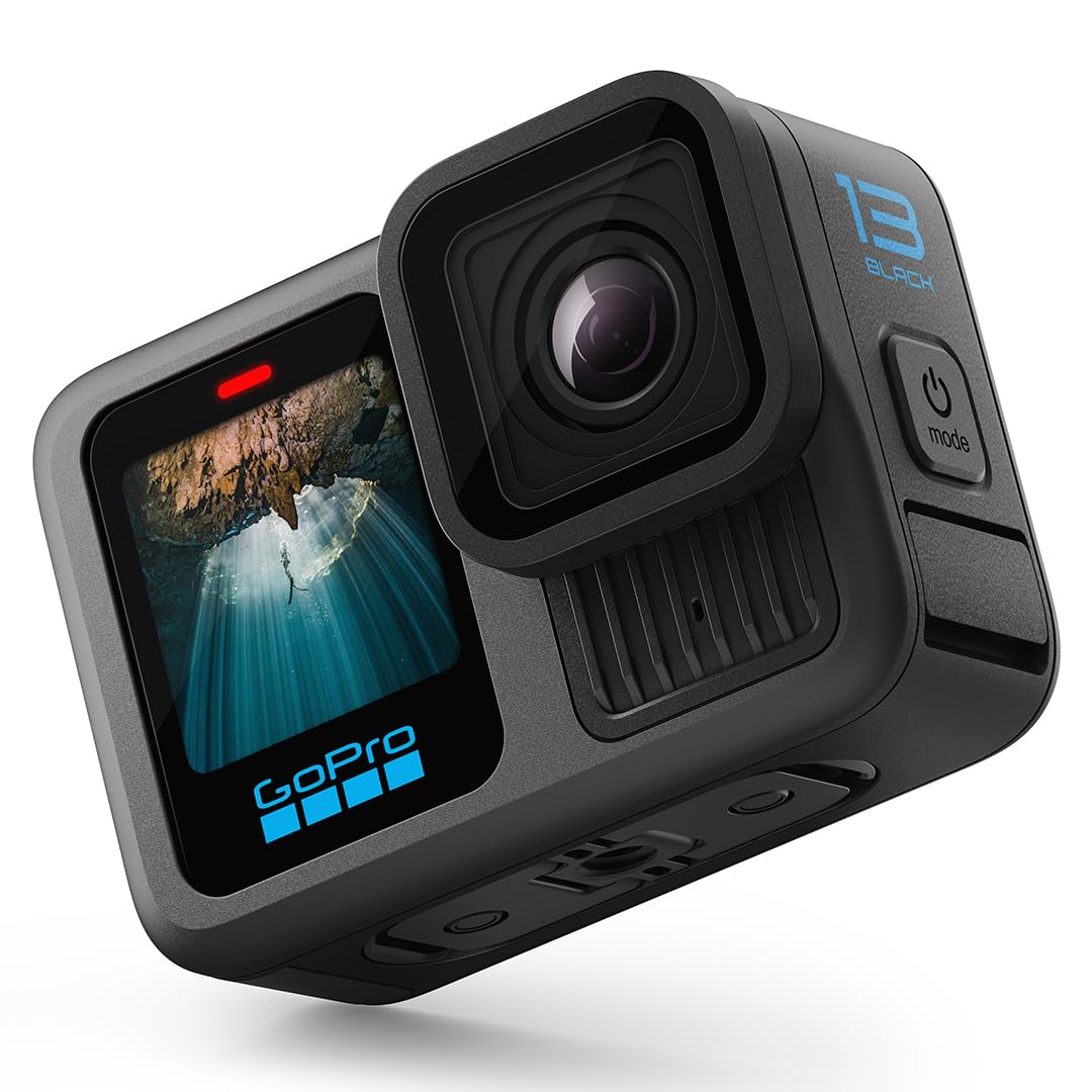 GoPro HERO13 Black - Waterproof Action Camera with 5.3K60 Video, 27MP Photo + Compatability with HB-Series Lenses