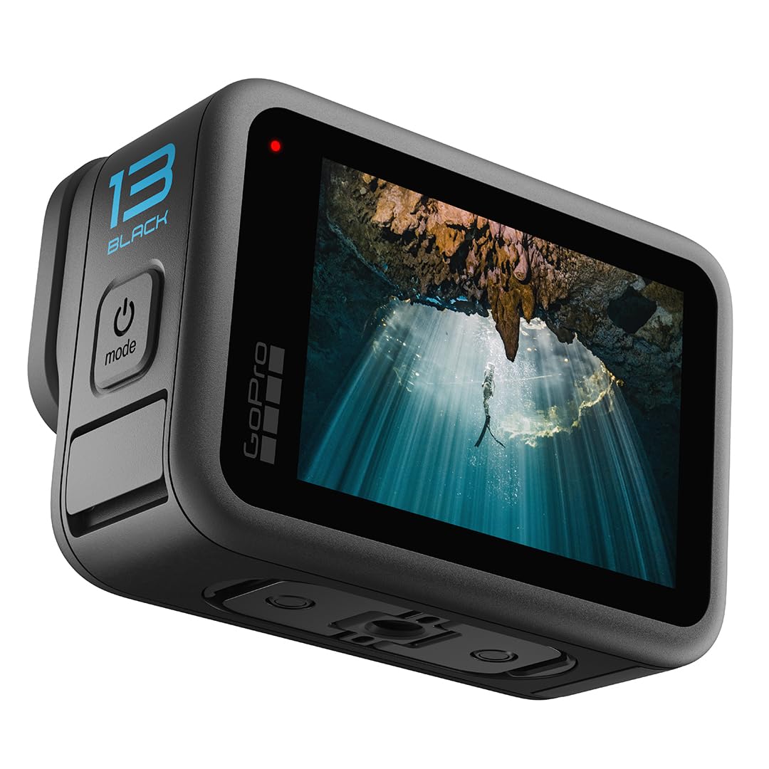 GoPro HERO13 Black - Waterproof Action Camera with 5.3K60 Video, 27MP Photo + Compatability with HB-Series Lenses