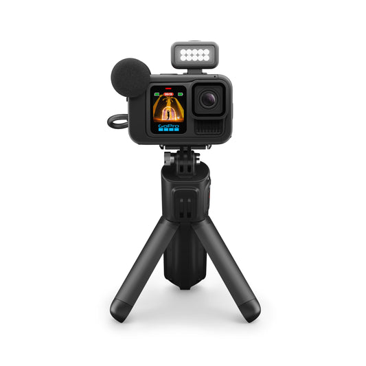 GoPro HERO13 Black Creator Edition - Includes HERO13 Black, Volta (Battery Grip, Tripod, Remote), Media Mod, Light Mod, Enduro Battery, Magnetic Latch Mount and Carrying Case