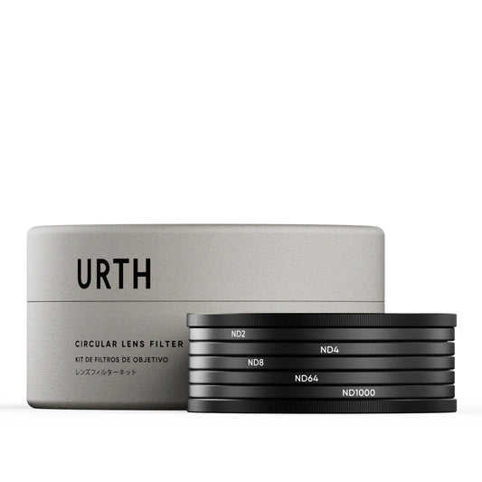 Urth 5-in-1 Lens Filter Kit (Plus+) — Neutral Density ND2, ND4, ND8, ND64, ND1000, 20-Layer Nano-Coated, Ultra-Slim Camera Lens Filters ***NOTE - PLEASE CHOOSE FILTER SIZE AFTER CLICKING THROUGH TO THE URTH AMAZON STORE