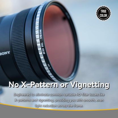 NiSi 67mm True Color ND-Vario 1-5 Stops (0.3-1.5), Variable ND ND2-ND32, Nano-Coating with Optical Glass