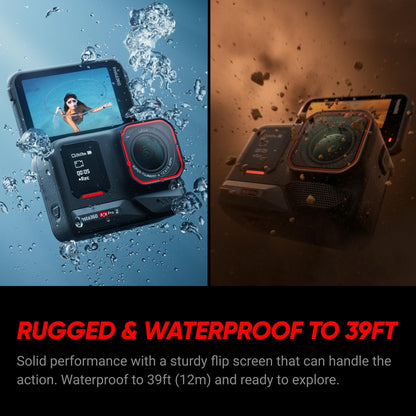 Insta360 Ace Pro 2 Ultimate Bundle - 8K Waterproof Action Camera Co-Engineered with Leica, 1/1.3" Sensor, Dual AI Chip, Leading Low Light, Superior Audio, Flip Screen & AI Editing for Vlogs