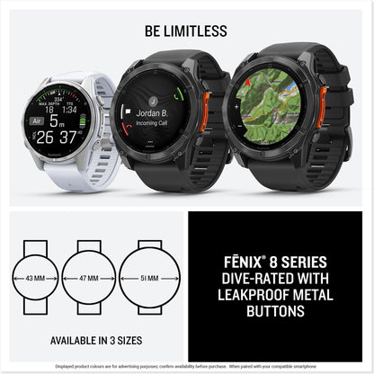 Garmin fēnix 8 - 47 or 51mm