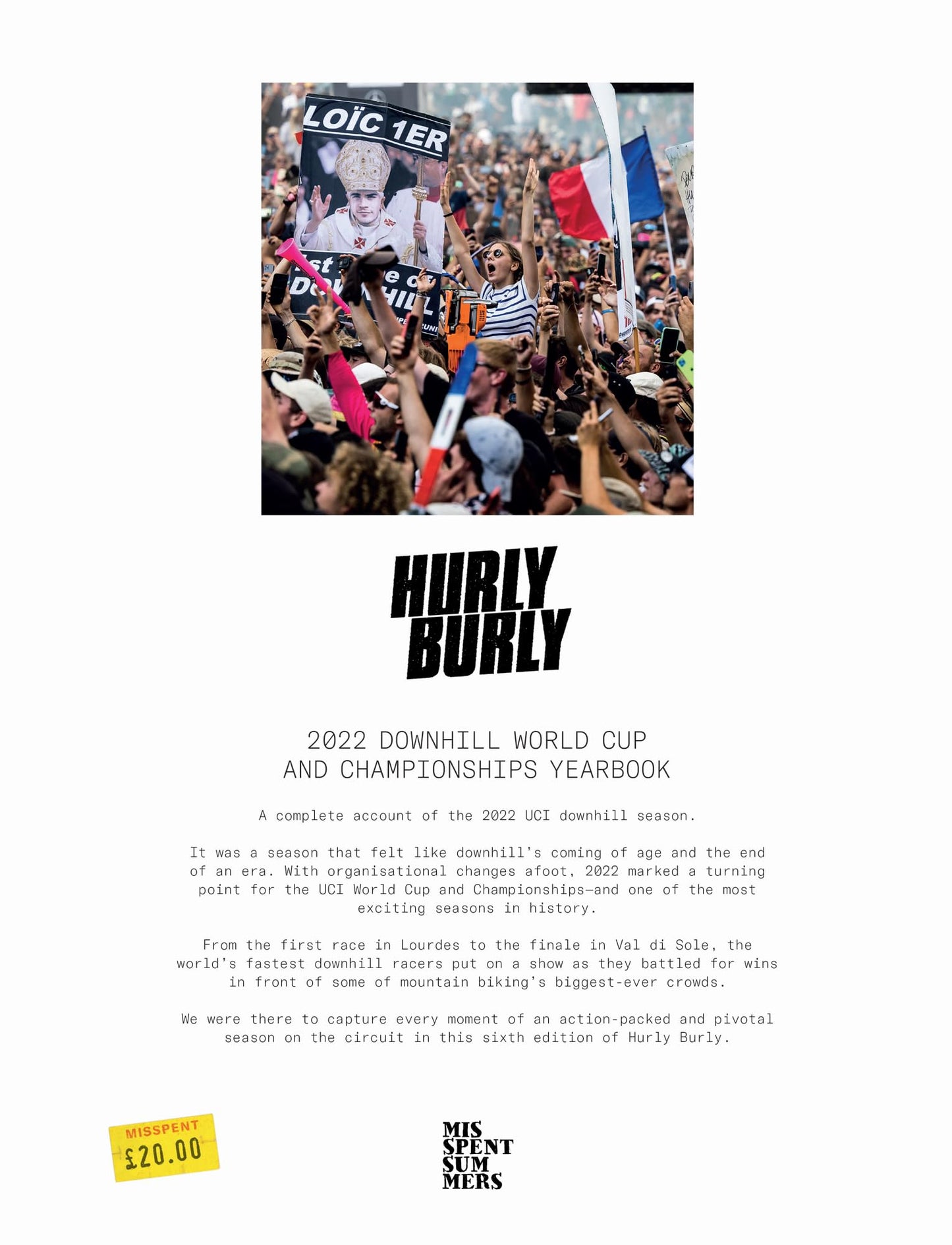 Downhill Mountain Bike Book: Hurly Burly 2022