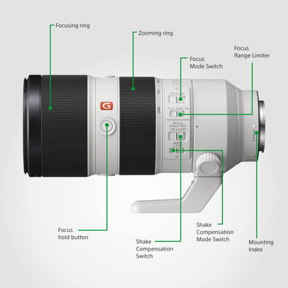 Sony FE 70-200 mm f/2.8GM OSS | Full-Frame, Super Telephoto, Prime Lens (SEL70200GM)