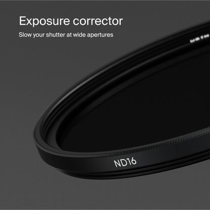 Urth ND16 (4 Stop) Lens Filter (Plus+) — 20-Layer Nano-Coated, Ultra-Slim Neutral Density Camera Lens Exposure Filter ***NOTE - PLEASE CHOOSE FILTER SIZE AFTER CLICKING THROUGH TO THE URTH AMAZON STORE
