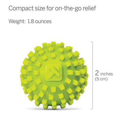 TriggerPoint MobiPoint Massage Ball, Targeted Muscle Relief, Durable and Hygienic, Easy to Clean, Lime, 2"/5cm, Light Green