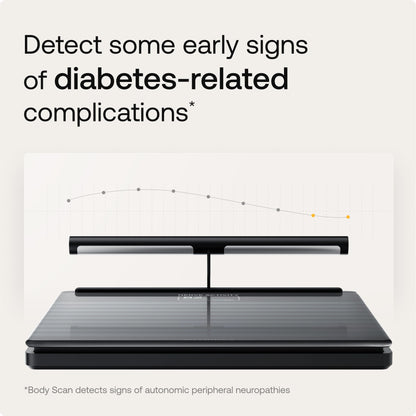 WITHINGS Body Scan - Connected WiFi Scale to Improve Your Health, BIA Personal Scale, Body Composition Analysis, Body Fat, Muscle Mass, Water Percentage, Electrocardiogram, Black