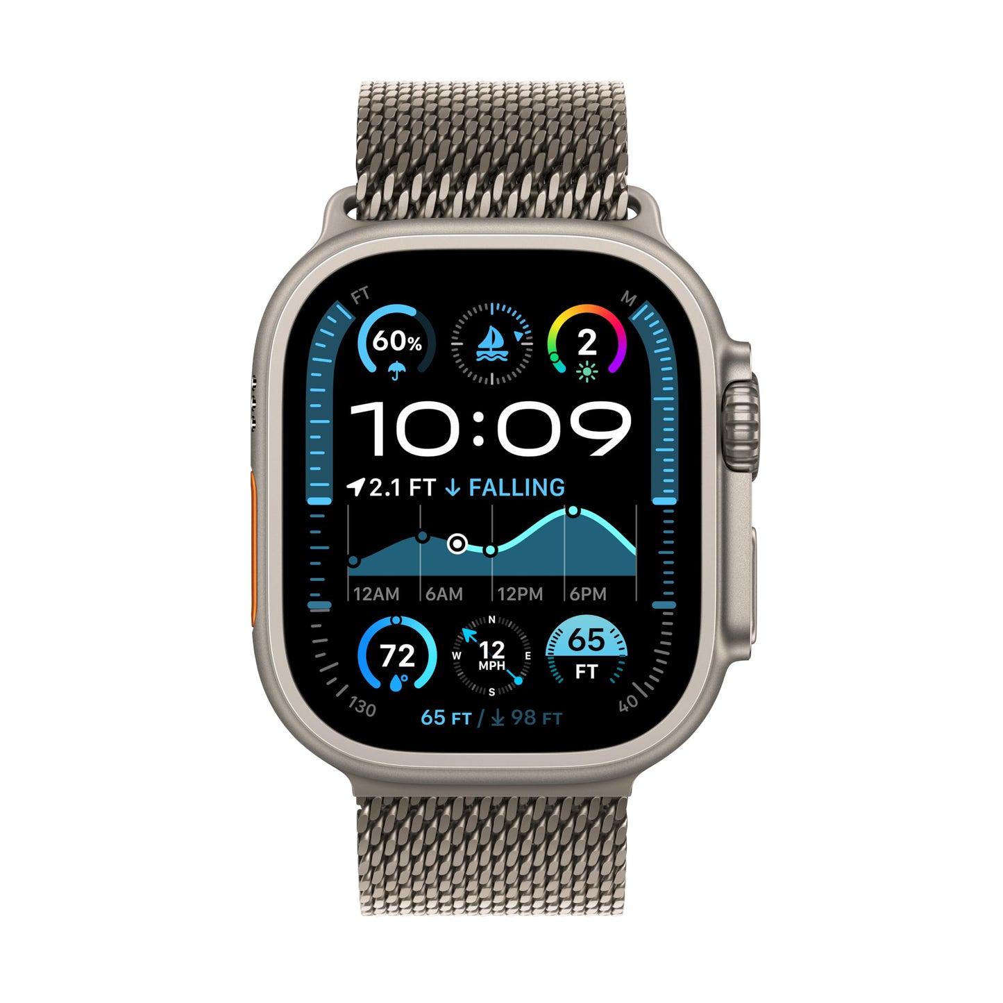 Apple Watch Ultra 2 [GPS + Cellular] Titanium Case/Milanese Loop Strap/Fitness Tracker/Precision GPS/Extra-Long Battery Life/Carbon Neutral - ***NOTE - CHOOSE SIZE/STYLE/CONFIG AFTER CLICKING THROUGH TO THE APPLE WATCH AMAZON STORE