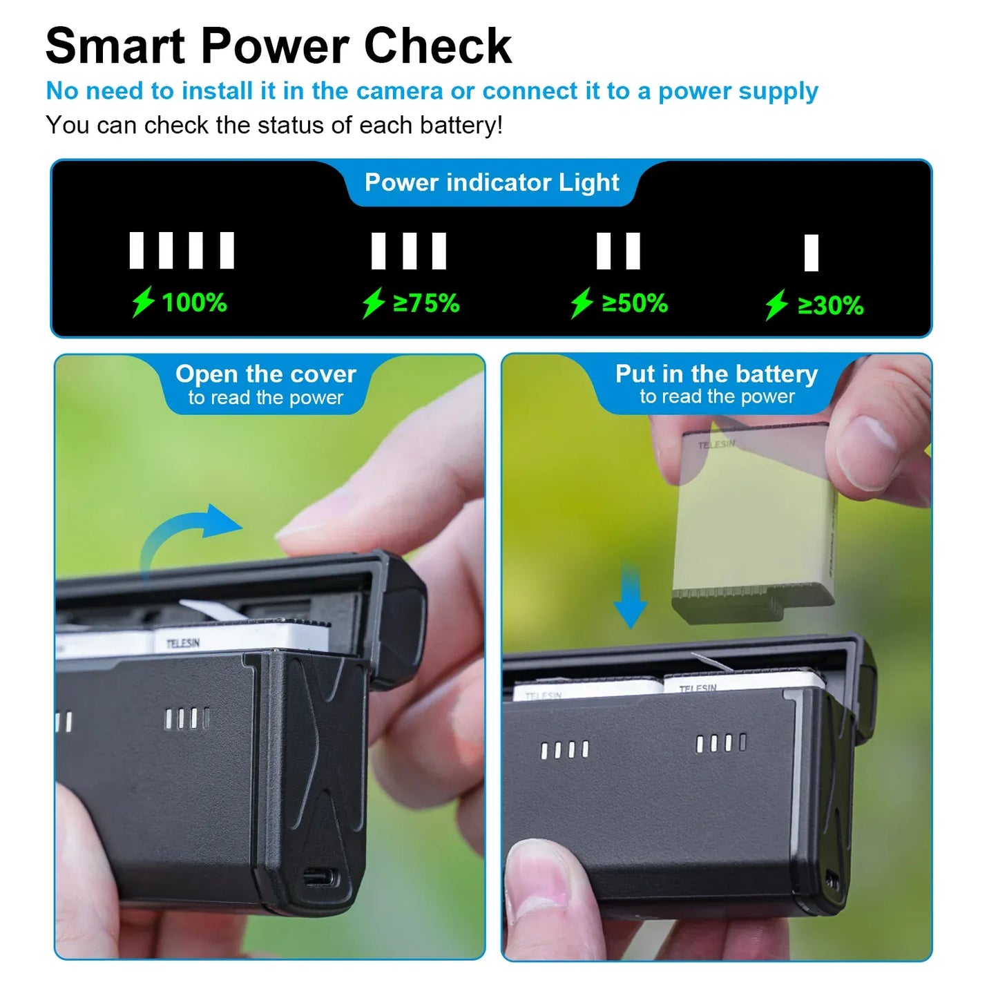 Multifunctional Battery Charger For Hero 13/12/11/10/9