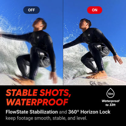 Insta360 Ace Pro - Waterproof Action Camera Co-engineered with Leica, Flagship 1/1.3" Sensor and AI Noise Reduction for Unbeatable Image Quality, 4K120fps, 2.4" Flip Screen & Advanced AI Features