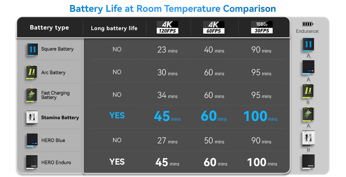 TELESIN Charging Battery for GoPro Hero 12/11/10/9