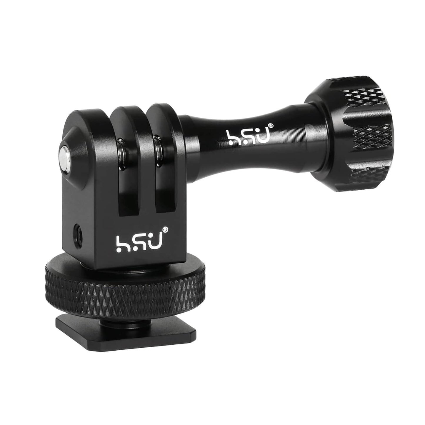 HSU Aluminum Alloy Cold Shoe Tripod Mount Adapter for Action Cameras