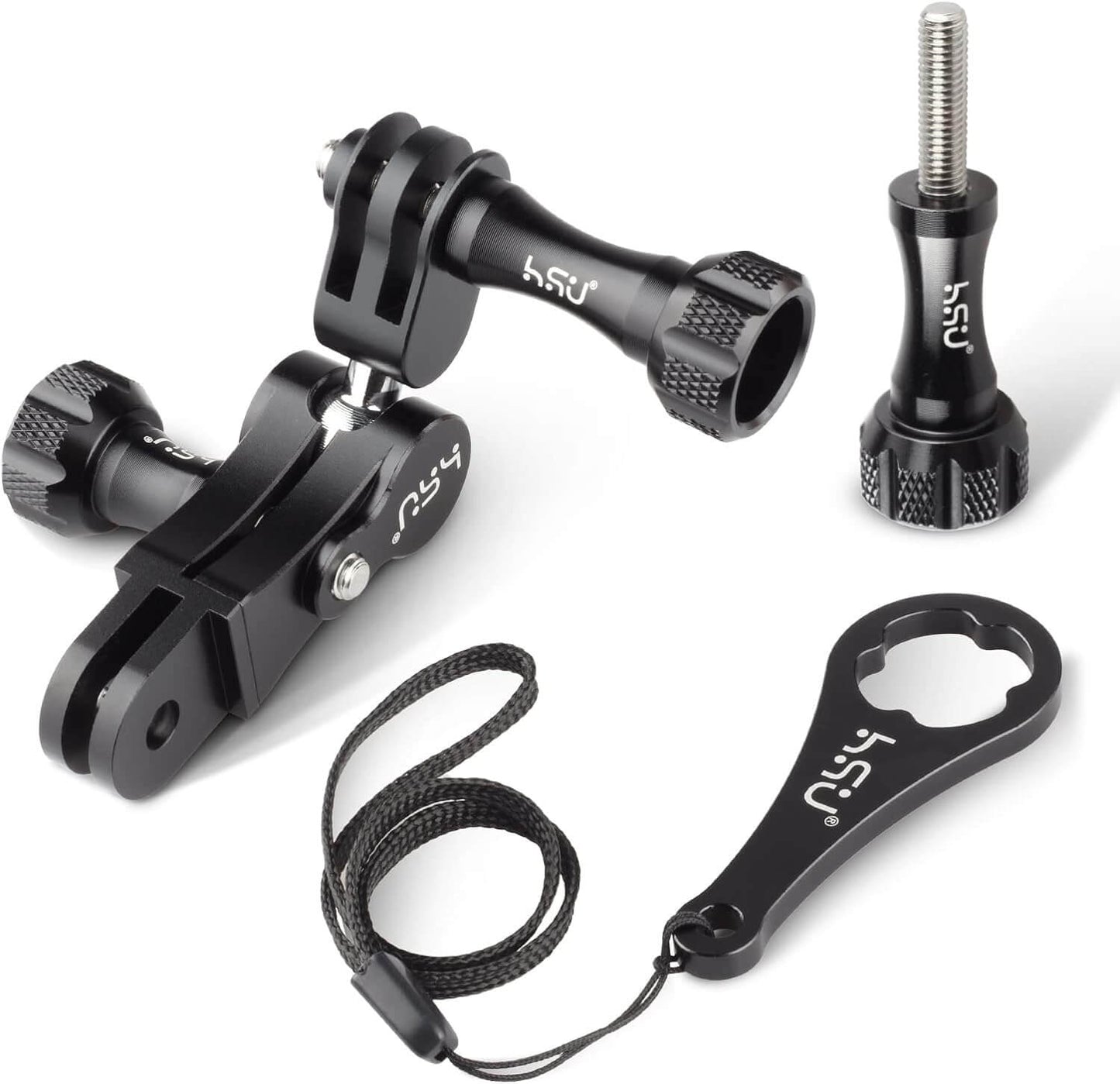 HSU 360° Extension Arm Ball Joint Mount for Action Cameras