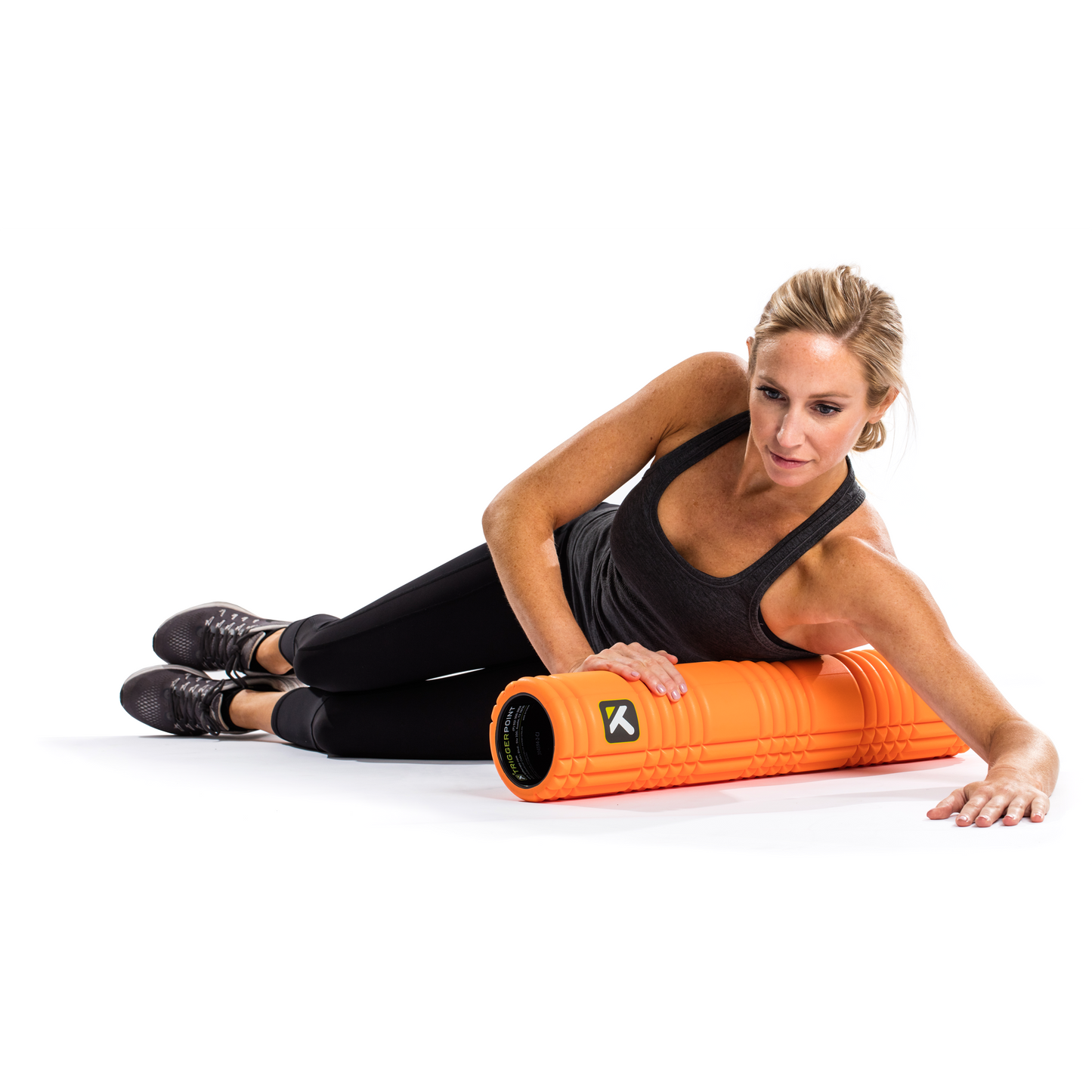 TriggerPoint Grid 2.0 Foam Roller, Deep Tissue Muscle Massage, Versatile Foam Roller, Multi Purpose, with Free Online Instructional Videos, Orange, 26''/66cm